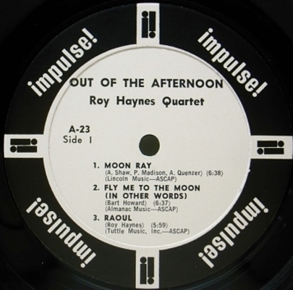 ROY HAYNES / Out Of The Afternoon (LP) / Impulse | WAXPEND
