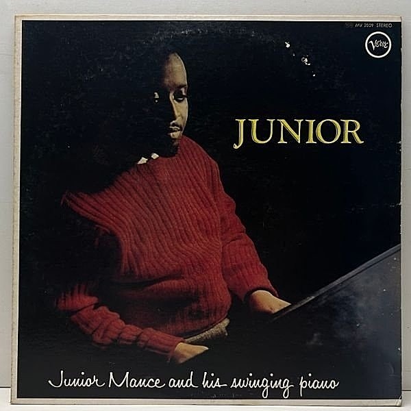 レコードメイン画像：【ジュニア・マンスの最高傑作】国内での初出盤 JUNIOR MANCE Junior - And His Swinging Piano (Verve MV 2059) ピアノトリオ JPNプレス