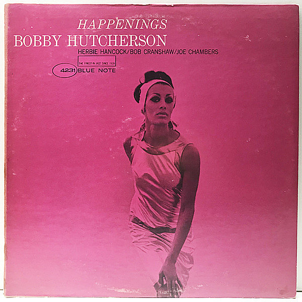 レコードメイン画像：稀少・MONO・美盤!! NEWYORK, VANGELDER刻印 BOBBY HUTCHERSON Happenings (Blue Note BLP 4231) モノラル Herbie Hancock ほか