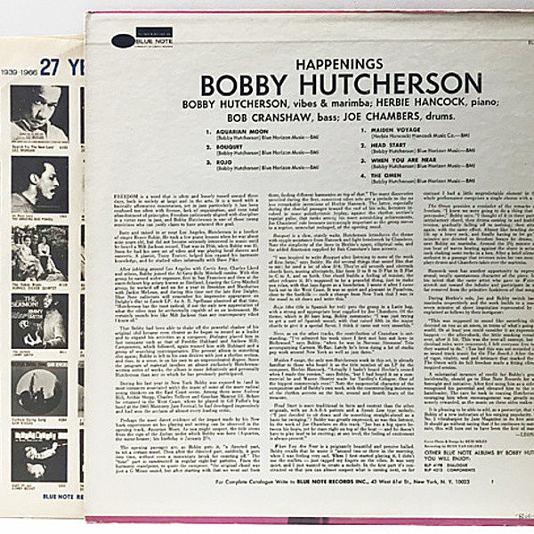 BOBBY HUTCHERSON / Happenings (LP) / Blue Note | WAXPEND RECORDS