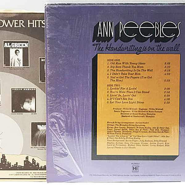 LPレコード【ANN PEEBLES】1978年発売輸入盤USAオリジナル盤 ANN PEEBLES / The Handwriting Is On The Wall (LP) / Hi