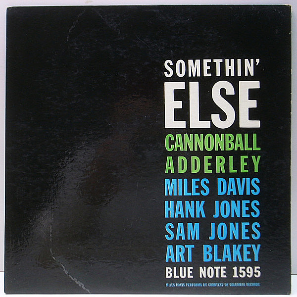 レコードメイン画像：R・INC無し 完全オリジナル CANNONBALL ADDERLEY Somethin Else (Blue Note 1595) 明朝 47WEST 深溝 MONO RVG刻印 耳あり 1stプレス 初版
