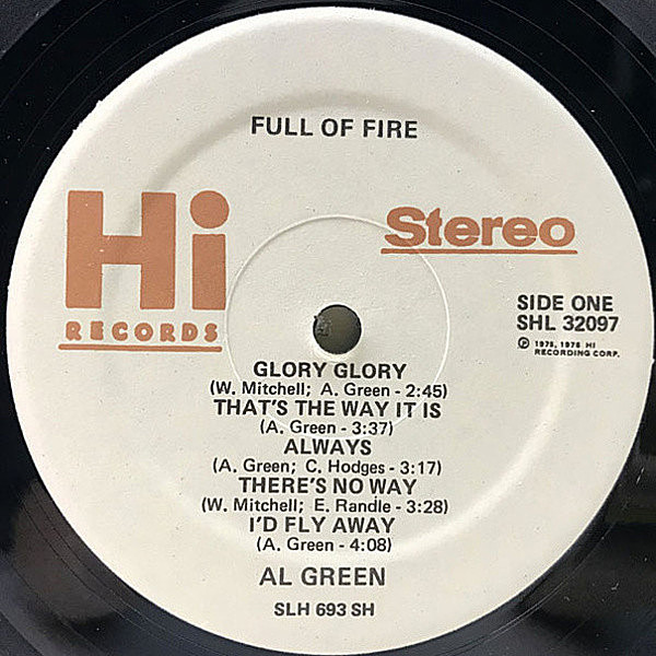 AL GREEN / Full Of Fire (LP) / Hi | WAXPEND RECORDS