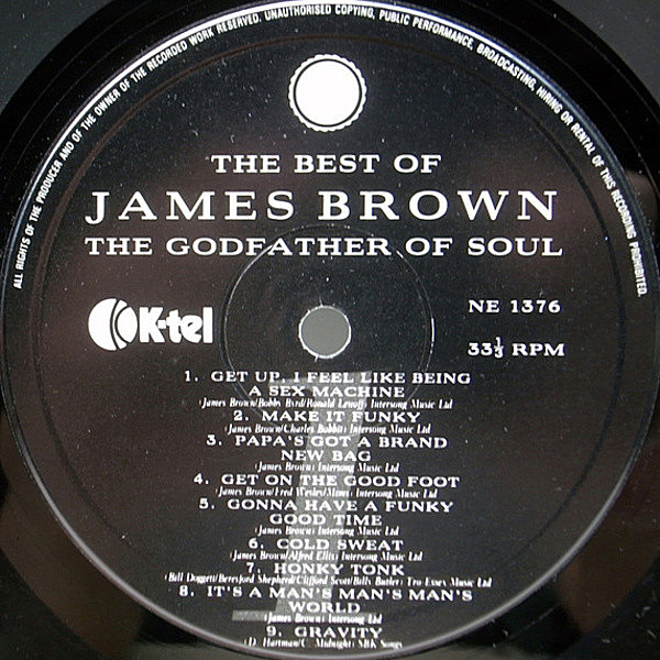 THE BEST JAMES BROWN ベスト盤 JAMES BROWN / The Best Of James Brown (LP) / K-Tel | WAXPEND
