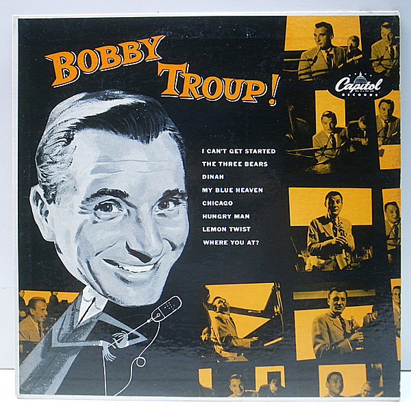 レコードメイン画像：滅多に見ません 10''LP 原盤 USオリジナル BOBBY TROUP！ ('53 Capitol H-484) FLAT リング・パープル 深溝 MONO ボビー・トゥループ 珍盤