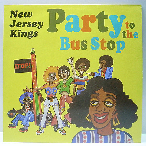 レコードメイン画像：【J.T.Q.／変名バンド】良好品 UKプレス NEW JERSEY KINGS Party To The Bus Stop ('92 Acid Jazz) MELVIN SPARKSカヴァー All Wrapped Up