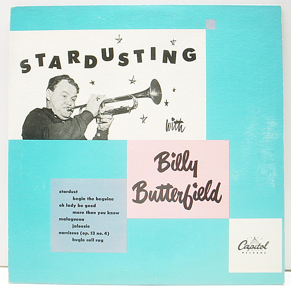 レコードメイン画像：中々見ない珍盤 10''LP 原盤 USオリジナル BILLY BUTTERFIELD Stardusting With ('50 Capitol H-201) FLAT リング・パープル 深溝 MONO