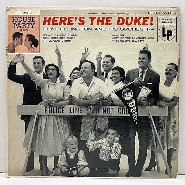 レコードメイン画像：USオリジナル 10吋 MONO 6eye 深溝 DUKE ELLINGTON Here's The Duke ('55 Columbia CL 2562) House Party Series 両マト1A