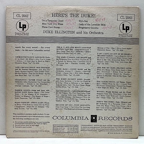 【中古】 情熱のポロネーズ/ハーパーコリンズ・ジャパン/エリザベス・デューク DUKE ELLINGTON / Here's The Duke (10) / Columbia | WAXPEND