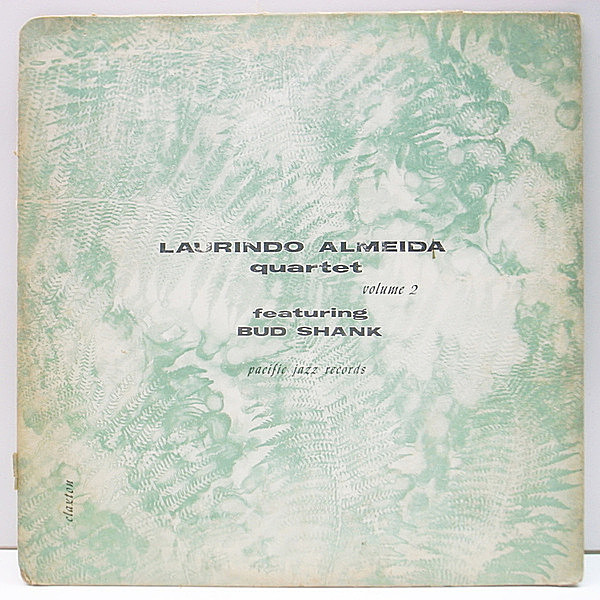 レコードメイン画像：10インチ FLAT MONO 深溝 USオリジナル LAURINDO ALMEIDA Quartet Featuring BUD SHANK Volume 2 ('54 Pacific Jazz 13)