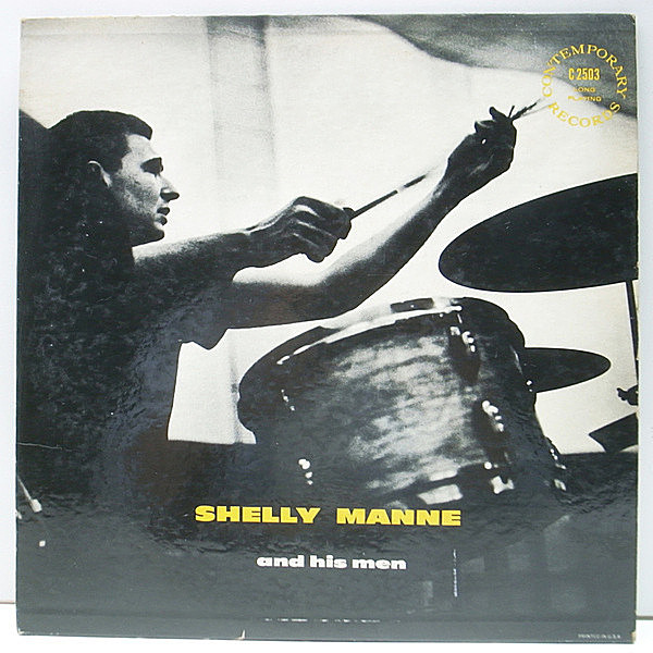 レコードメイン画像：【Bob Cooper, Art Peppar, Bud Shank】10'' FLAT 深溝 MONO USオリジナル SHELLY MANNE And His Men (Contemporary) 第一弾の'53年録音