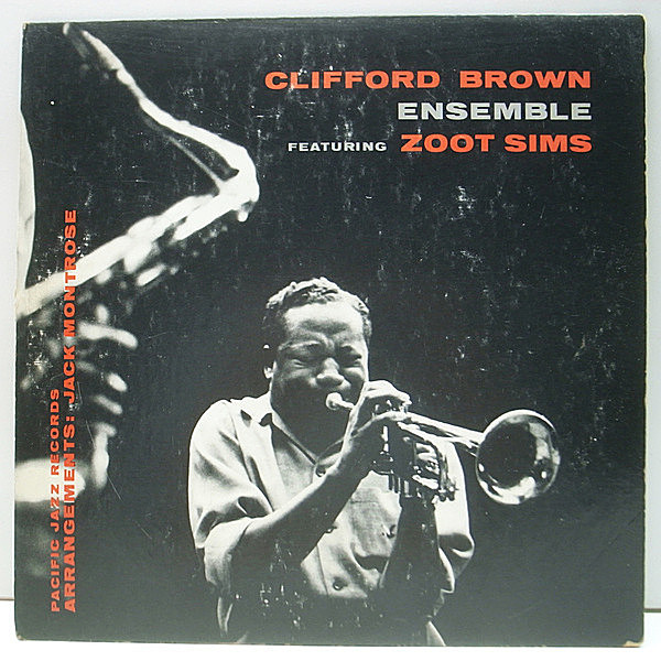 レコードメイン画像：美再生!音抜群! 10'' 原盤 FLAT US 完全オリジナル CLIFFORD BROWN Ensemble Feat. ZOOT SIMS (Pacific Jazz 19) Bob Gordon ほか