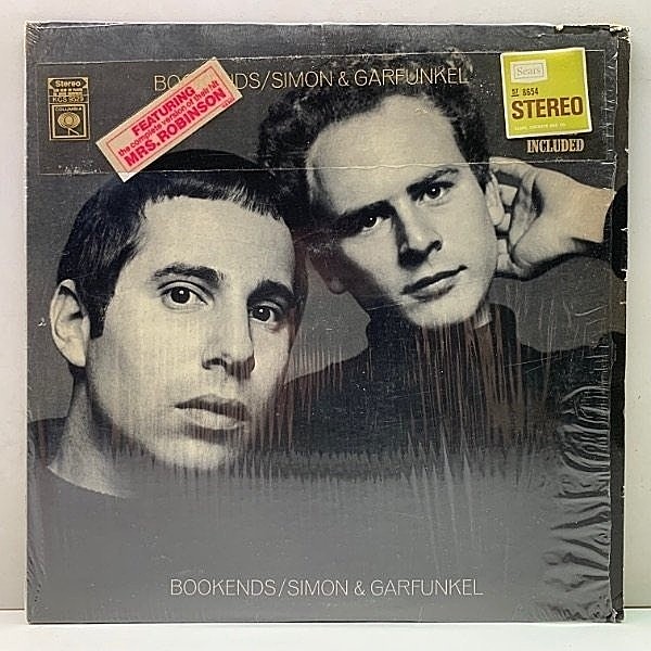 レコードメイン画像：3種ステッカー!シュリンク付き! 2eye USオリジナル SIMON & GARFUNKEL Bookends ('68 Columbia) ブックエンド 米 初回プレス