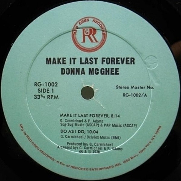 DONNA McGHEE / Make It Last Forever (LP) / Red Greg