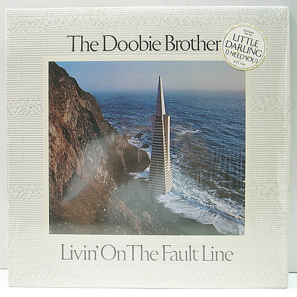 レコードメイン画像：ハイプステッカー残・シュリンク美品!! USオリジナル DOOBIE BROTHERS Livin' On The Fault Line ('77 Warner) 初版 パームツリー B.C無し