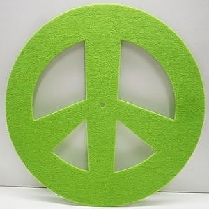 商品画像：USA / FUNNY SLIPMAT - peace [lime/ライム] スリップマット レコード