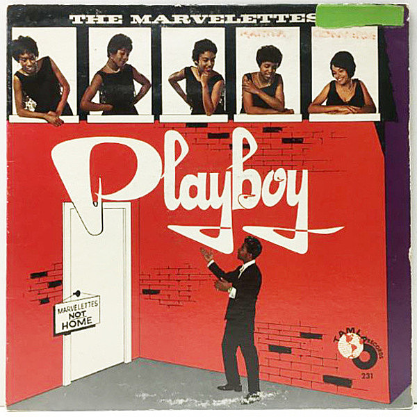 レコードメイン画像：ほぼ美再生!良盤! MONO 初版 白ラベル US 完全オリジナル MARVELETTES Playboy ('62 Tamla) 1st Press 地球儀 White Globe マーヴェレッツ