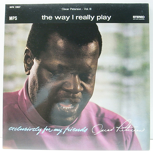 レコードメイン画像：美品 見開き・フルコーティング France盤 OSCAR PETERSON The Way I Really Play (MPS 15027) Sam Jones, Bob Durham ピアノトリオ 名盤