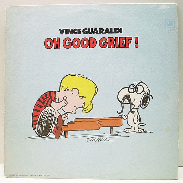 レコードメイン画像：スヌーピー関連 : 人気作品 USプレス VINCE GUARALDI Oh Good Grief (Warner Bros.) ヴィンス・ガラルディ 名盤 Whiteラベル LP