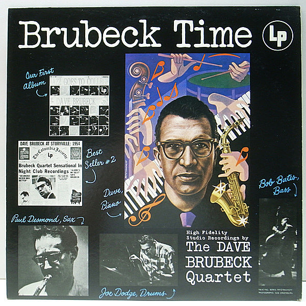 レコードメイン画像：美品 デイブ・ブルーベック・タイム DAVE BRUBECK QUARTET Brubeck Time 国内 (CBS・Sony) 解説シート付き