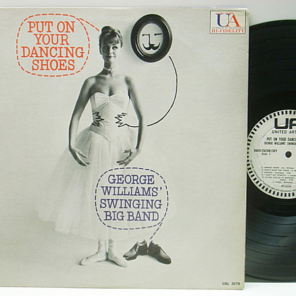 レコードメイン画像：【Art Farmer, Zoot Sims etc 豪華絢爛】白プロモ MONO 深溝 USオリジナル GEORGE WILLIAMS SWINGING BIG BAND Put On Your Dancing Shoes