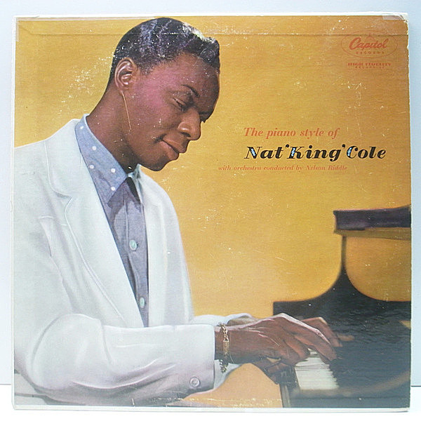 レコードメイン画像：良好盤!! MONO 初期プレス 虹ツヤ NAT KING COLE The Piano Style Of ～ (Capitol W 689) ピアニストに特化した粋な好盤
