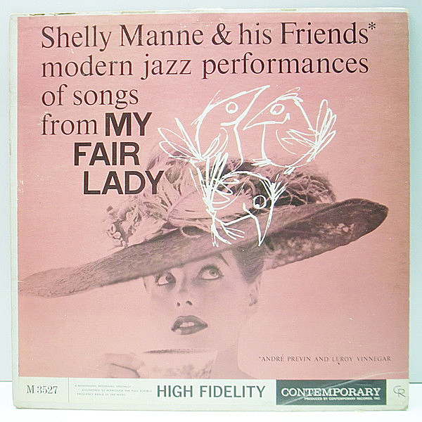レコードメイン画像：MONO 深溝 SHELLY MANNE My Fair Lady ('56 Contemporary) ANDRE PREVIN, LEROY VINNEGAR ピアノトリオ 名盤