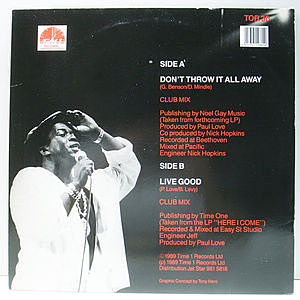 BARRINGTON LEVY / Don't Throw It All Away / Live Good (12) / Time