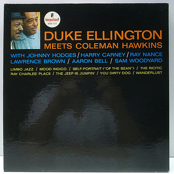 レコードメイン画像：MONO 初版AM-PAR, VANGELDER刻印 US 完全オリジナル DUKE ELLINGTON Meets COLEMAN HAWKINS (Impulse A-26) Johnny Hodges, Harry Carney