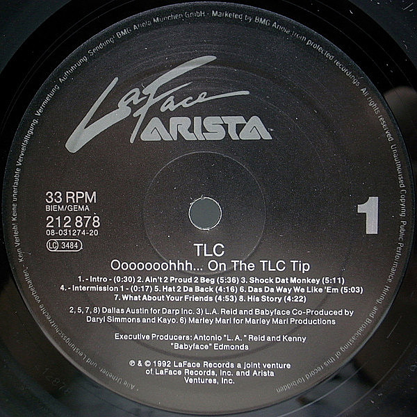TLC / Ooooooohhh...On The TLC Tip (LP) / LaFace | WAXPEND RECORDS