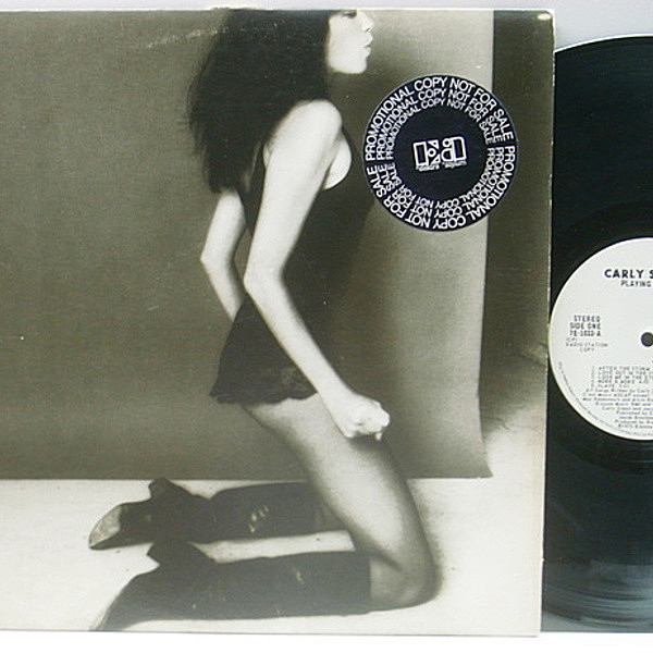 レコードメイン画像：白プロモ 美盤!! USオリジナル CARLY SIMON Playing Possum ('75 Elektra) 専用インナー完品 White Promo LP 米 SSW カーリー・サイモン