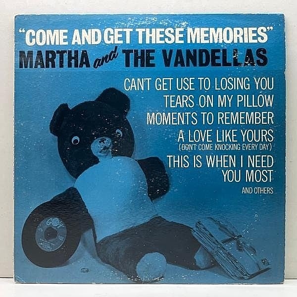 レコードメイン画像：Rare!!【美再生】USオリジナル MONO 深溝 MARTHA And THE VANDELLAS Come And Get These Memories ('63 Gordy 902) 米 初回 モノラル