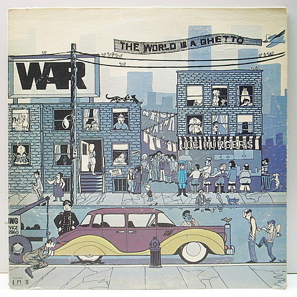 レコードメイン画像：GETO BOYSネタ 良盤!! USオリジナル WAR The World Is A Ghetto ('72 United Artists) The Cisco Kid, Beetles In The Bog 他 SAMPLING LP