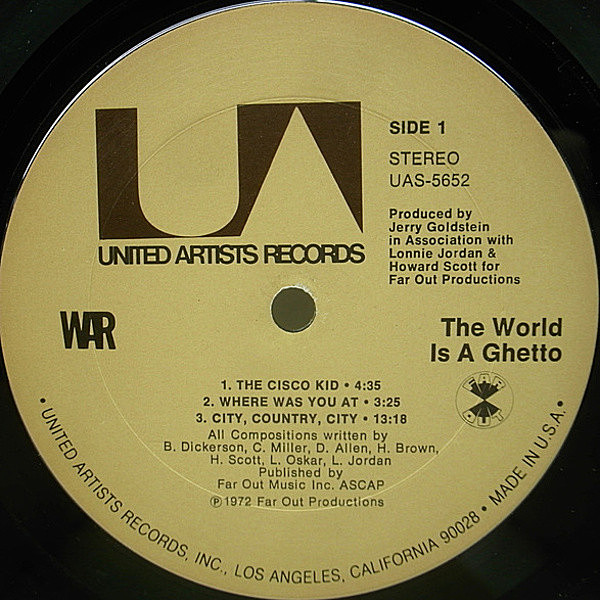 WAR / The World Is A Ghetto (LP) / United Artists | WAXPEND WAR / The World Is A Ghetto (LP) / United Artists | WAXPEND