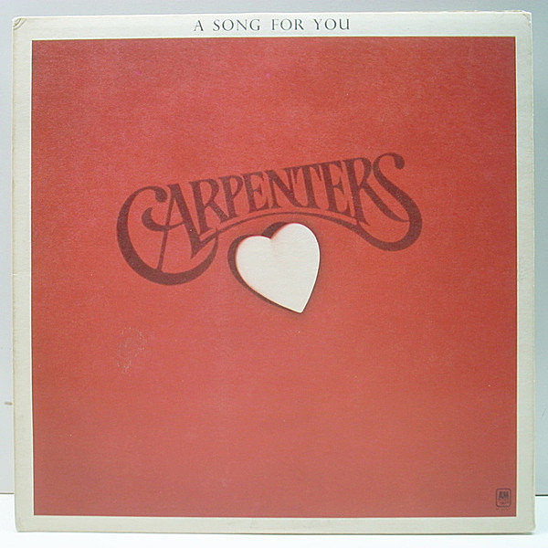 レコードメイン画像：レア!半透明盤! 1マト UKオリジナル CARPENTERS A Song For You ('72 A&M) 封筒型特殊ジャケット 人気の英国プレス LP