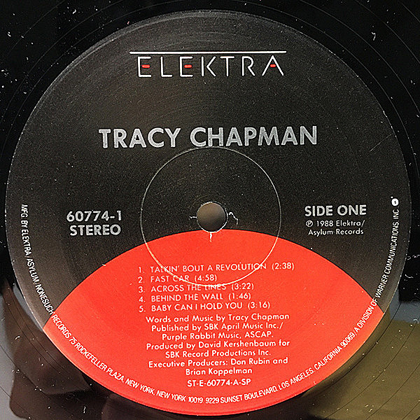 TRACY CHAPMAN / Same (LP) / Elektra | WAXPEND RECORDS