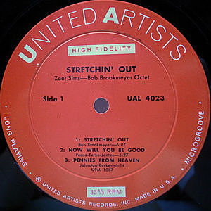 ズート・シムス「STRETCHING OUT」レコード ZOOT SIMS / Stretching Out (LP) / United Artists | WAXPEND