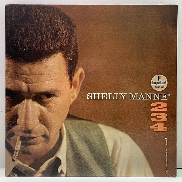 レコードメイン画像：レアな美品!! MONO US 完全オリジナル 初版AM-PAR, RVG刻印 SHELLY MANNE 234 ('62 Impulse) COLEMAN HAWKINS, EDDIE COSTA, HANK JONES