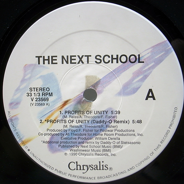 NEXT SCHOOL / Profits Of Unity (12) / Chrysalis | WAXPEND