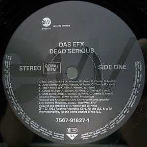 DAS EFX / Dead Serious (LP) / EastWest | WAXPEND RECORDS