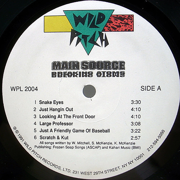 MAIN SOURCE BREAKING ATOMS レコード MAIN SOURCE『Breaking Atoms』2LP