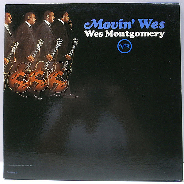 レコードメイン画像：レアなMONO!良好品! VANGELDER刻印 コーティング仕様 USオリジナル WES MONTGOMERY Movin' Wes ('64 Verve) ウェス・モンゴメリー 名盤
