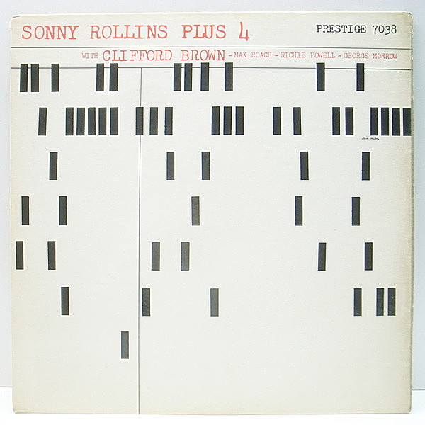 レコードメイン画像：手書きRVG MONO 深溝 SONNY ROLLINS Plus 4 (Prestige 7038) CLIFFORD BROWN, RICHIE POWELL, GEORGE MORROW, MAX ROACH
