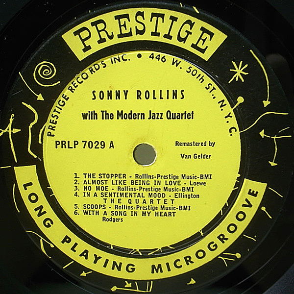 SONNY ROLLINS / Sonny Rollins With The Modern Jazz Quartet