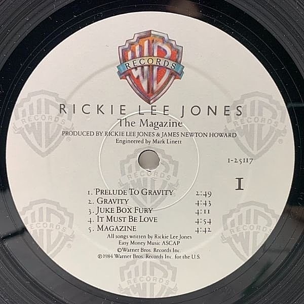 【終了】リッキー・リー・ジョーンズ 【マガジン】  輸入盤 RICKIE LEE JONES / The Magazine (LP) / Warner Bros