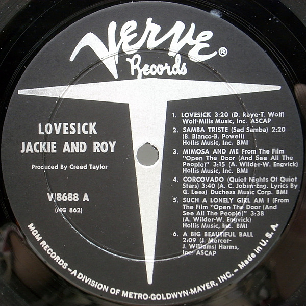 JACKIE & ROY / Lovesick (LP) / Verve | WAXPEND RECORDS
