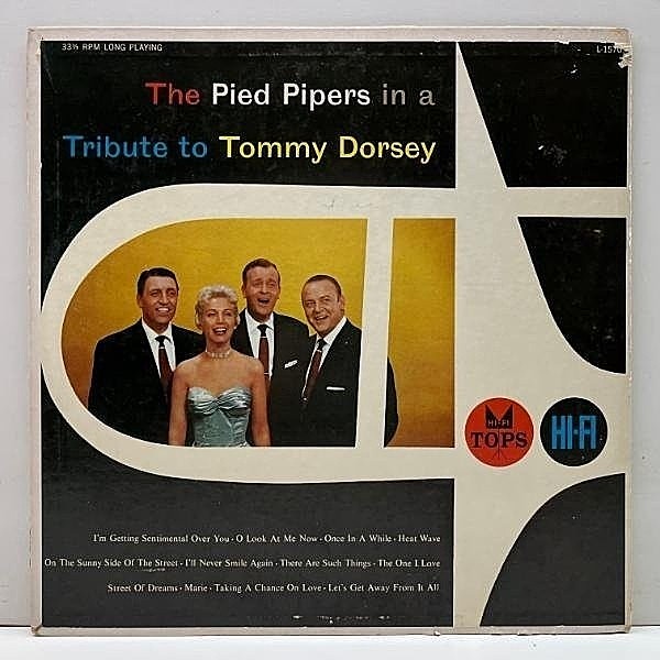 レコードメイン画像：【SUE ALLENを擁したパイド・パイパース作品】MONO USオリジナル PIED PIPERS A Tribute To Tommy Dorsey ('57 Tops) feat. スー・アレン
