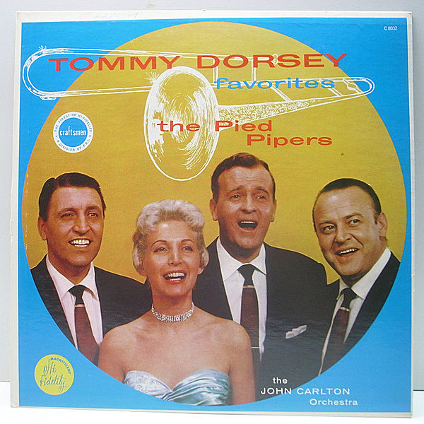 レコードメイン画像：【Sue Allenを擁したパイド・パイパース作品】FLAT, MONO 深溝 PIED PIPERS A Tribute To Tommy Dorsey ('57 Tops) スー・アレン Play良好!