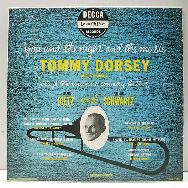 レコードメイン画像：10'' FLAT, MONO 深溝 USオリジナル TOMMY DORSEY You And The Night And The Music ('51 Decca DL 5317) トミー・ドーシー楽団