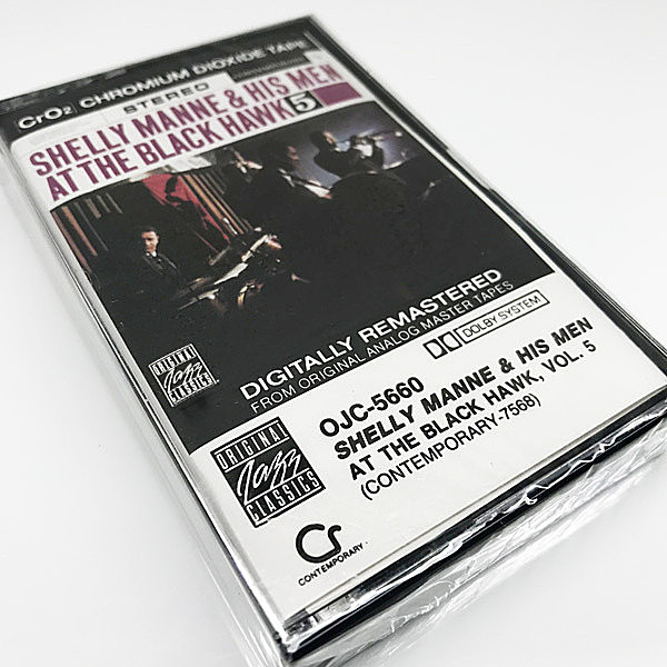 レコードメイン画像：未開封!! SHELLY MANNE & HIS MEN At The Black Hawk, Vol. 5 (Contemporary C-7568) ライヴ録音 CASSETTE TAPE／カセットテープ